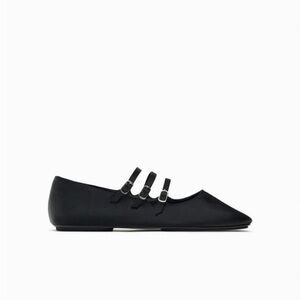 Zara satin Mary Jane flats  size 35